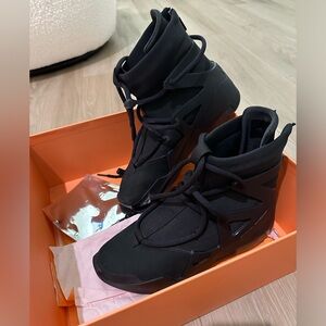 Nike Air Fear of God 1 Triple Black- size 6 men/big kids